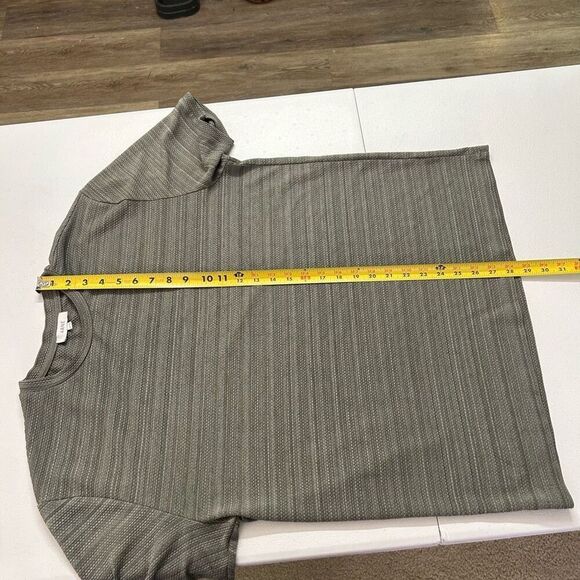 Arne Gray Crew Neck Short Sleeve Honeycomb Knit Casual T-Shirt Men's Size XXL - Picture 9 of 10
